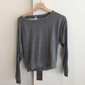 Marle gray American Apparel raglan top sz S